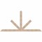 Ekena Millwork Saratoga Smooth Timber Gable Bracket, Douglas Fir, 108"W x 54"H x 1 1/2"D x 5 1/2"F, 12/12 Pitch GBW108X54X0206SAR00SDF - alternate 1